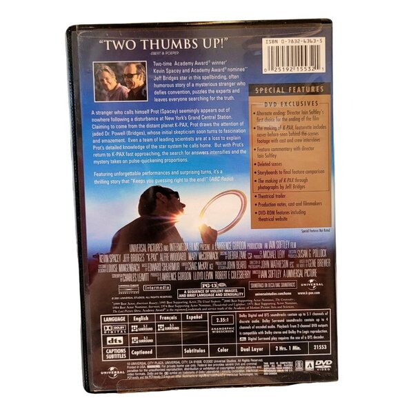 K-PAX (Collector's Edition) DVD Keeps You Guessing Right to the End - 4270dvd - Picture 2 of 2